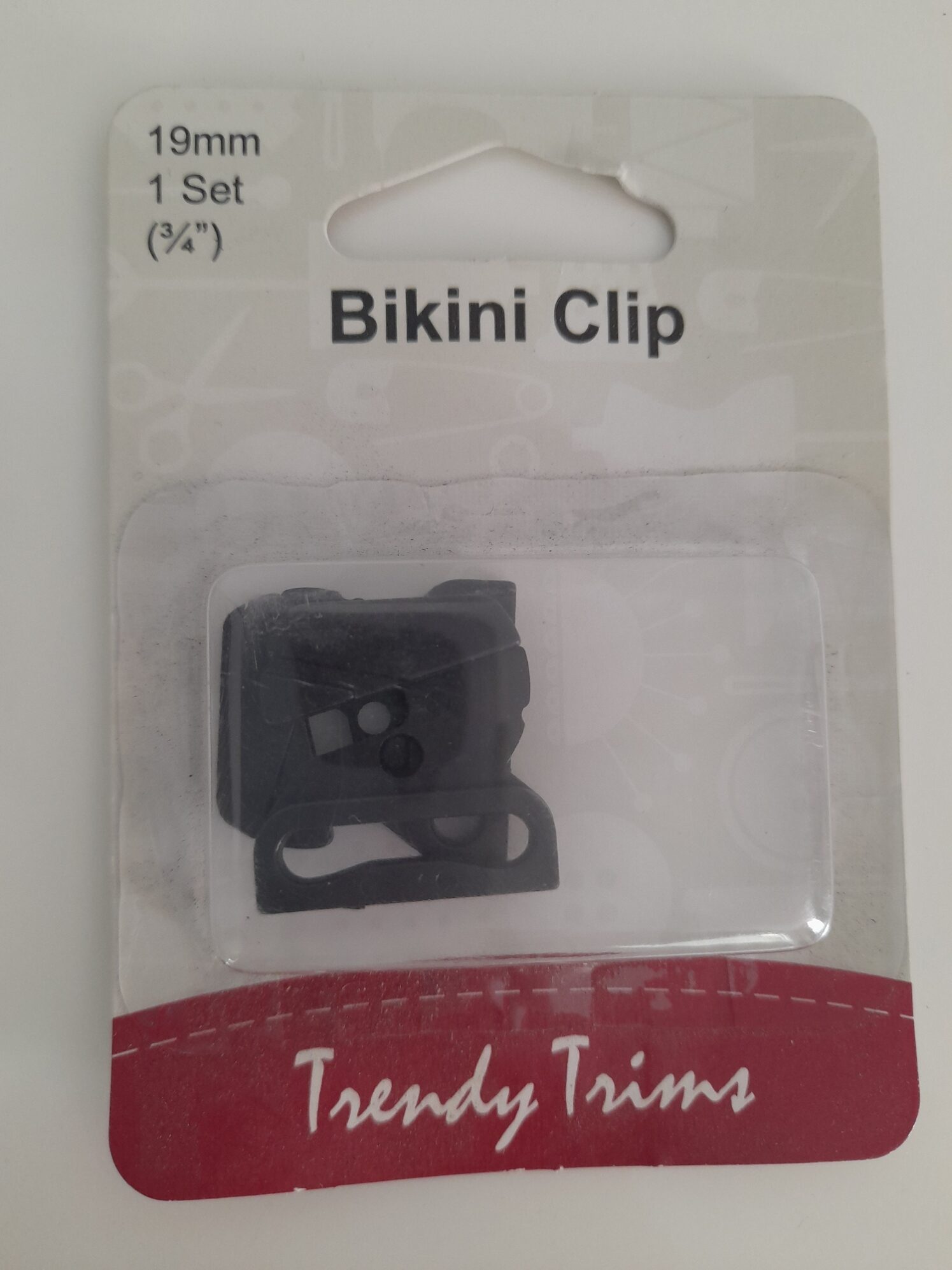 Bikini Clip 19mm Black Bernina Sewing Centre Tauranga