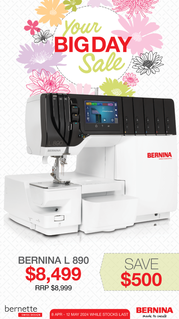 Bernina L890 Overlocker and Coverstitch Machine Bernina Sewing Centre
