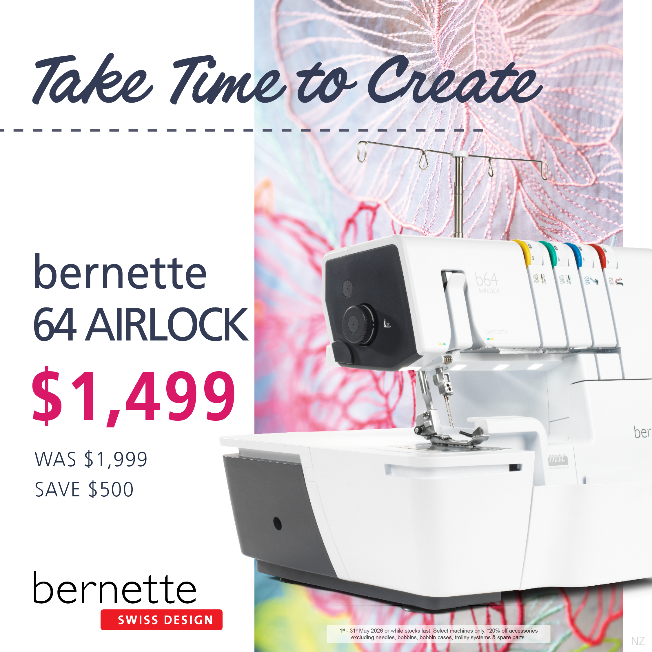 Bernette 64 Airlock Overlocker