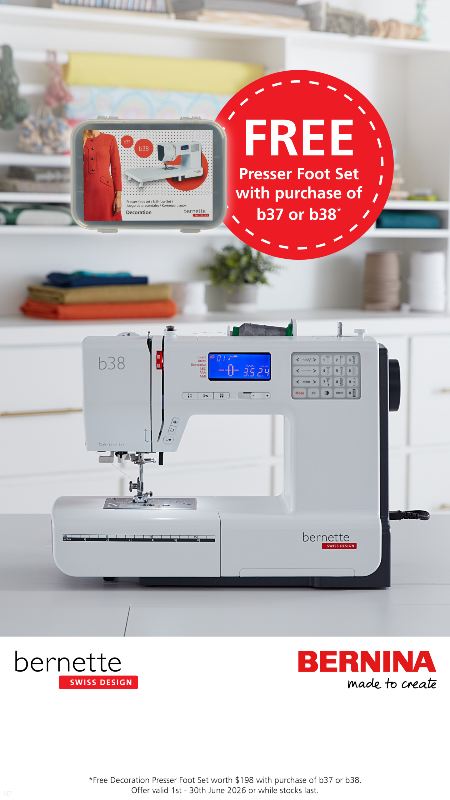 Bernette B38 Sewing Machine