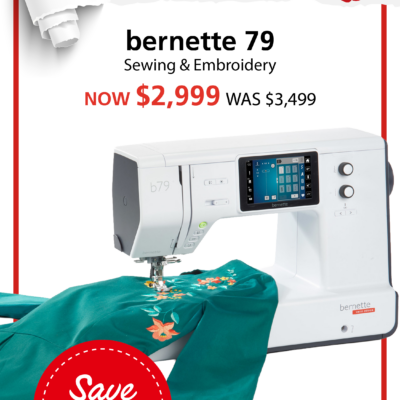 Bernette 79 Sewing and Embroidery Machine