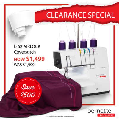 Bernette b62 Air Threader Coverstitch