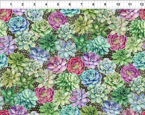 Botanical Succulents - 100% Cotton Fabric