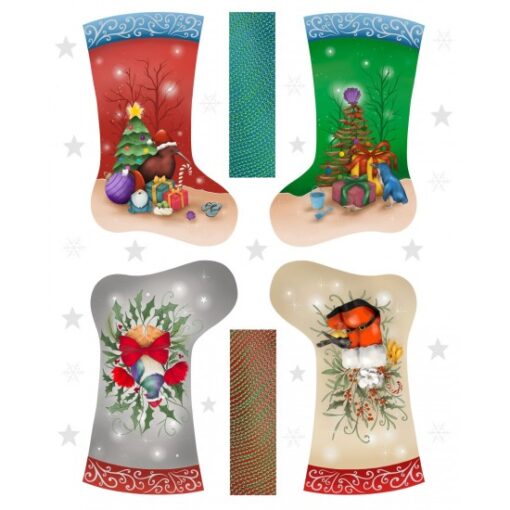 Kiwi Christmas Stocking Panel