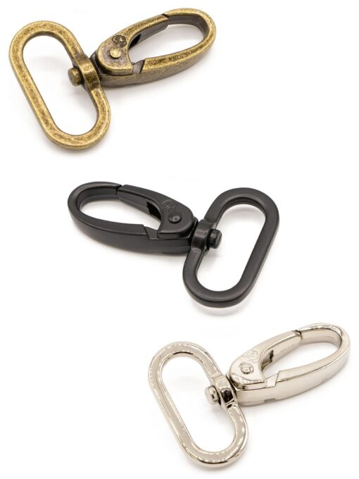 By Annie - 1.5" Swivel Hook - Antique Brass - 2 pack