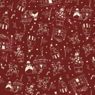 Christmas Traditions - 100% cotton fabric