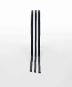 Grosgrain bold striped ribbon Black & White