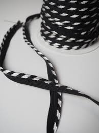 Braided Piping - Black & White