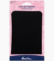 Iron on patch - Black