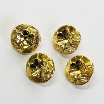 Gold Daisy Buttons 18mm