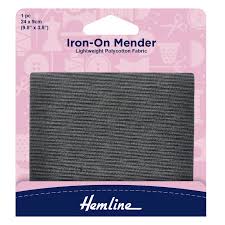 Iron on Patch - Dark Grey