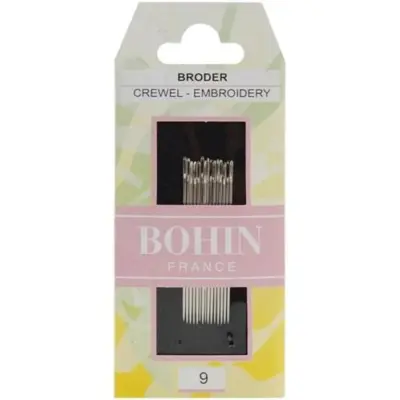BOHIN Embroidery-Crewel Needle Size 9 (15/pk)