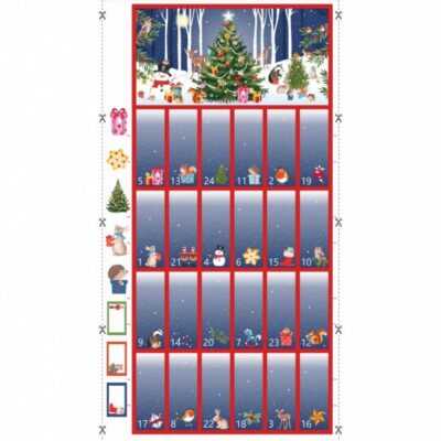 Woodland Christmas Advent-Red
