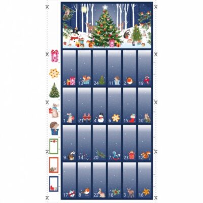 Woodland christmas advent-Navy