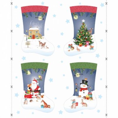 Woodland Christmas Stocking -Medium