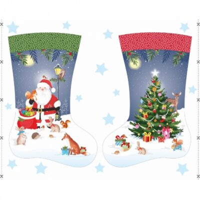 Woodland Christmas Stocking -Large