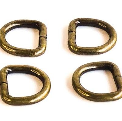 Brass D Rings - 12mm