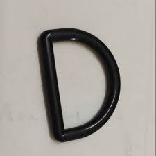 Black Plastic d Rings - 20mm