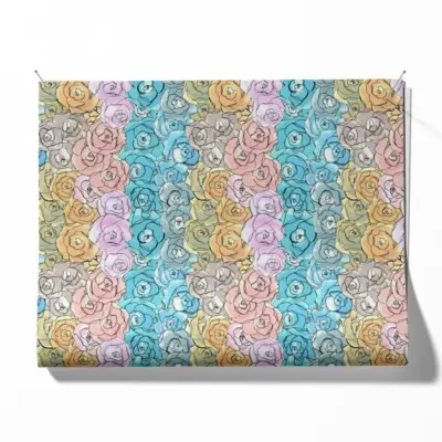 Faux Leather- Cloud of Roses