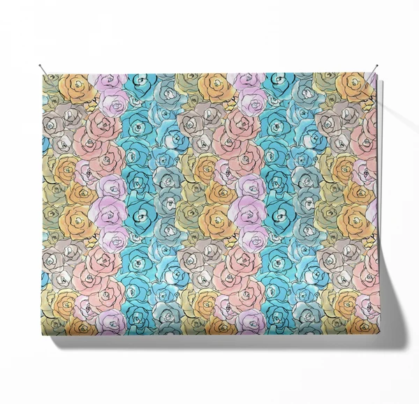 Faux Leather- Cloud of Roses