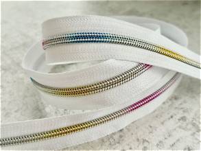 Rainbow zipper per metre size 5