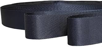 Black Nylon Webbing - 38mm